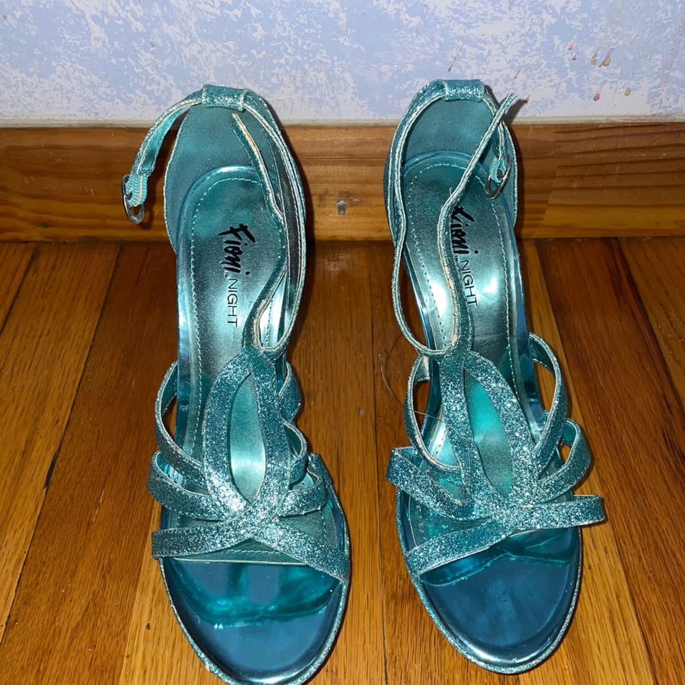 Glitter high heels